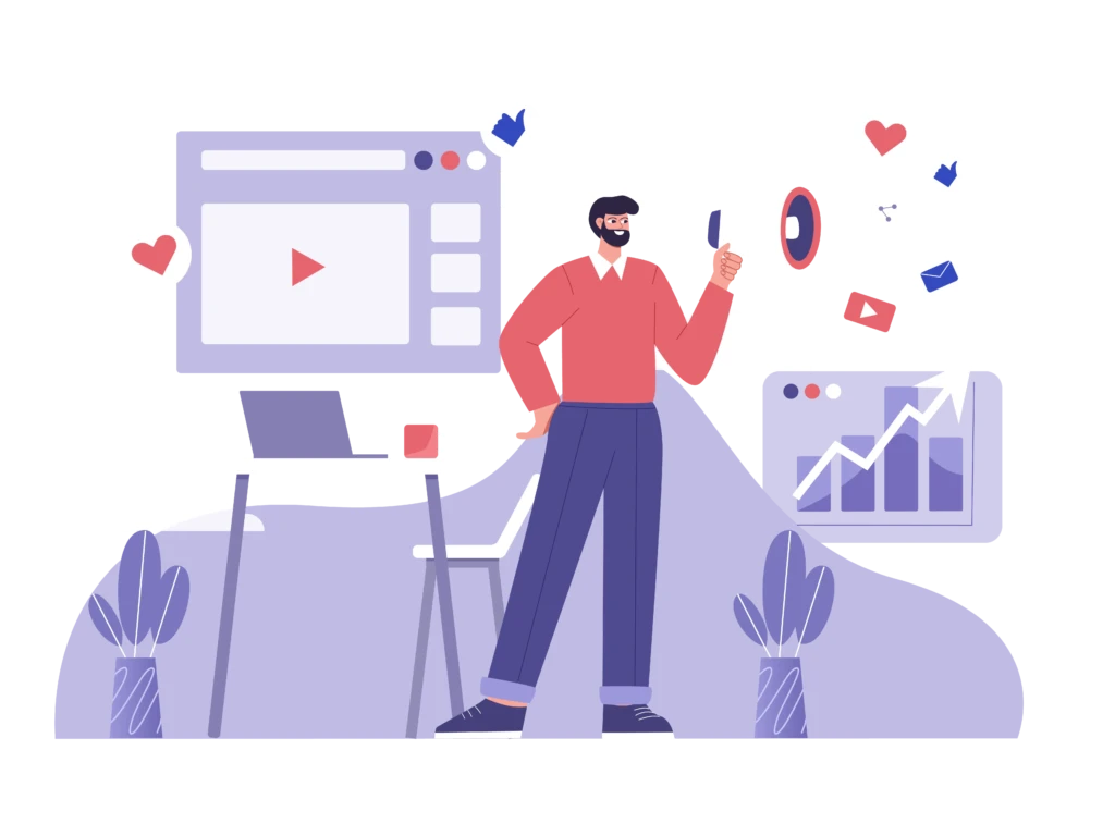 Digital Marketing - Campaign Flat Illustration -01