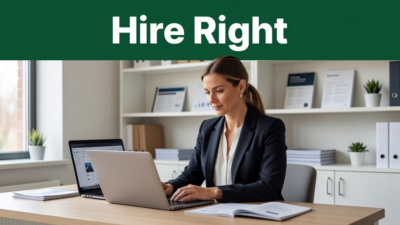 A focused professional sits at a clean desk within a home office environment. They are typing on a laptop, surrounded by warm natural light that illuminates their workspace for optimal productivity.